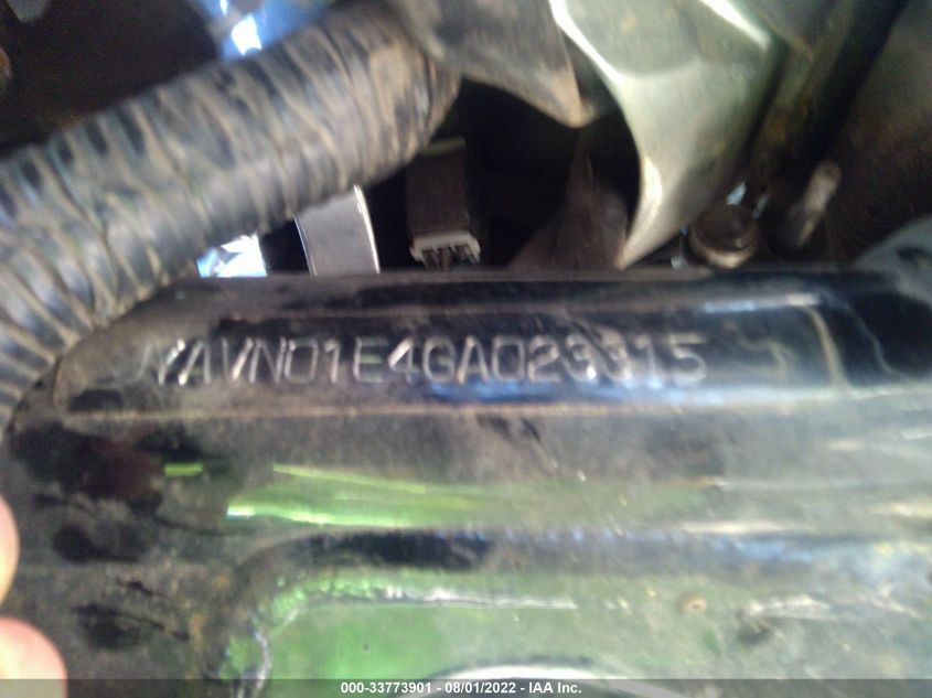 2016 YAMAHA XVS950 A/CT JYAVN01E4GA023315