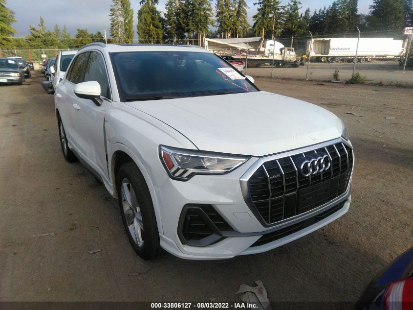 VIN WA1EECF33N1005828 2022 AUDI Q3 no.1