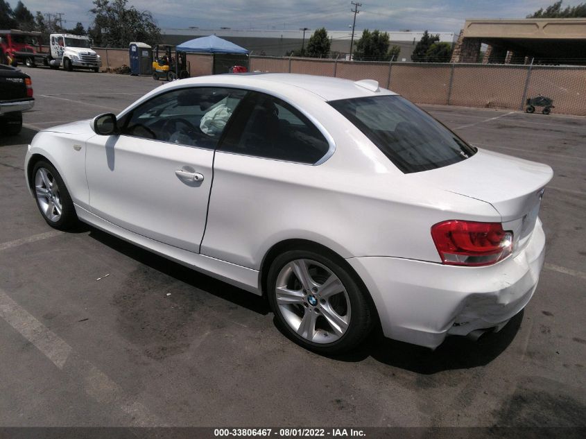 2013 BMW 1 SERIES 128I WBAUP9C56DVS94664