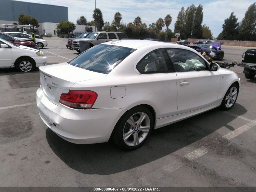 2013 BMW 1 SERIES 128I WBAUP9C56DVS94664