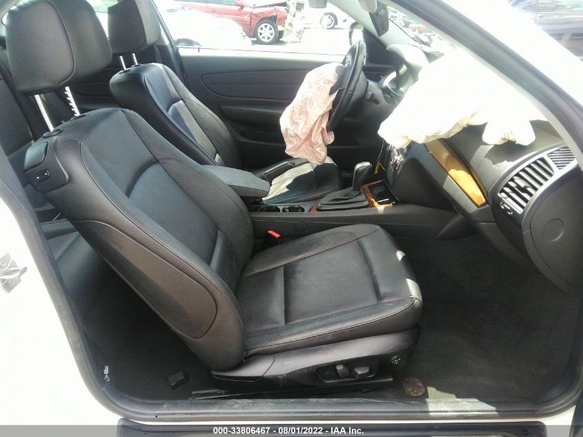 2013 BMW 1 SERIES 128I WBAUP9C56DVS94664