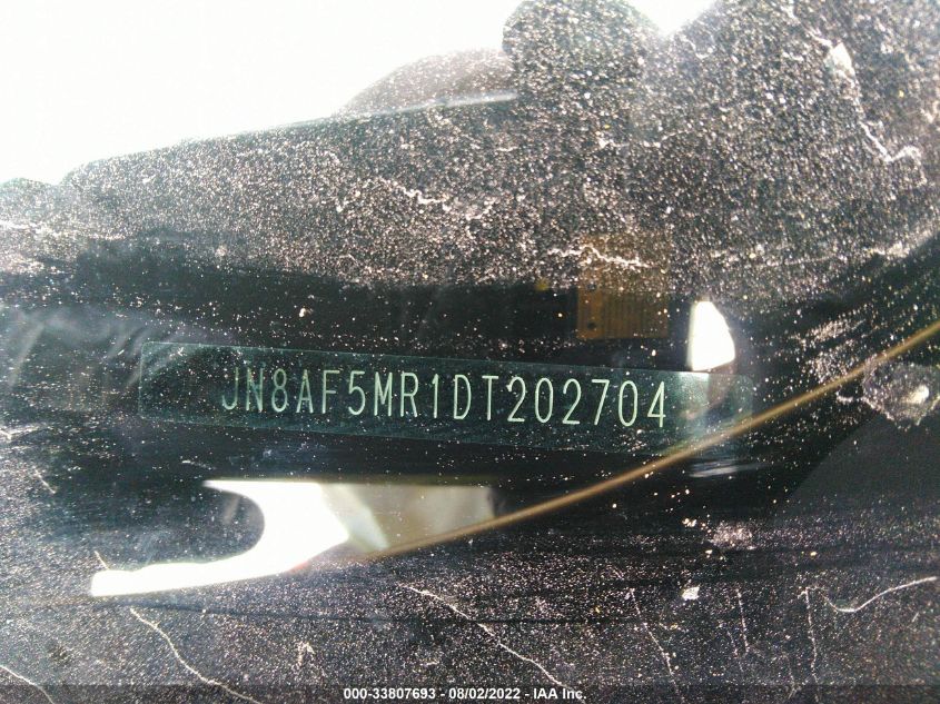 2013 NISSAN JUKE S JN8AF5MR1DT202704