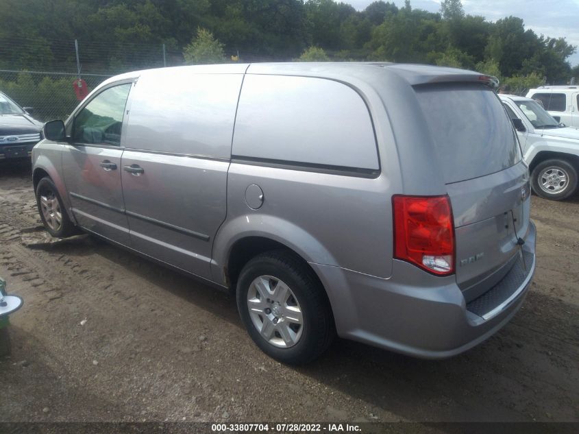 2013 RAM CARGO VAN TRADESMAN 2C4JRGAG9DR648799