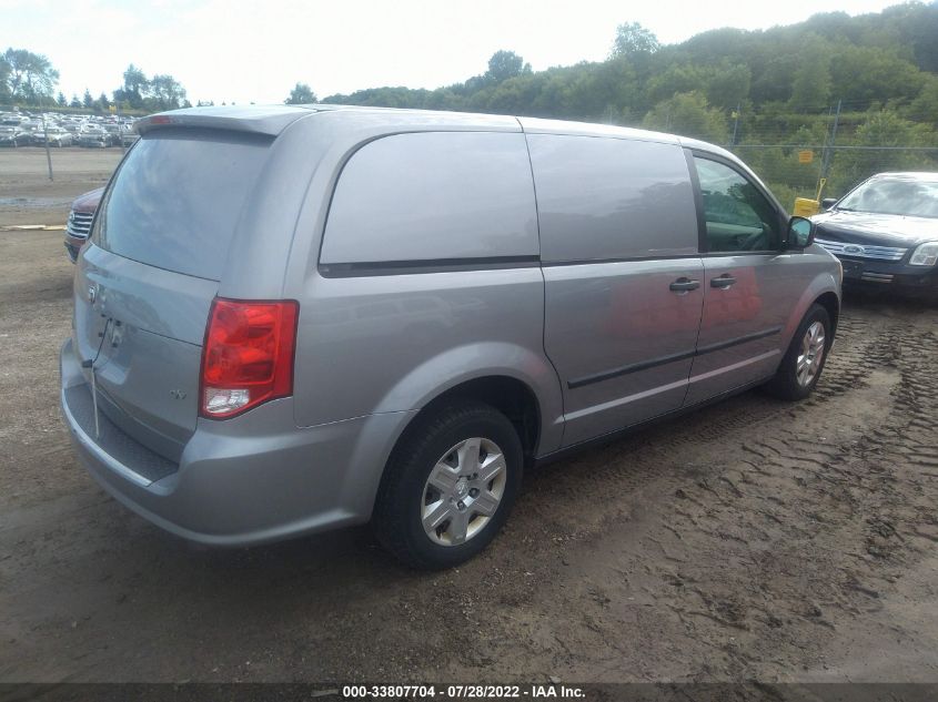 2013 RAM CARGO VAN TRADESMAN 2C4JRGAG9DR648799