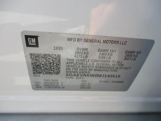 2021 BUICK ENCLAVE ESSENCE 5GAEVAKW0MJ143515