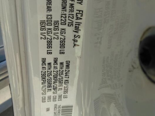 2016 RAM PROMASTER CITY CARGO VAN TRADESMAN ZFBERFAT4G6B80376