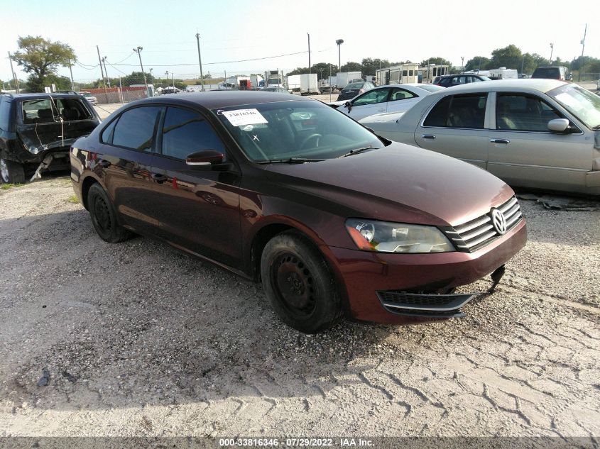 2013 VOLKSWAGEN PASSAT S 1VWAP7A34DC037622