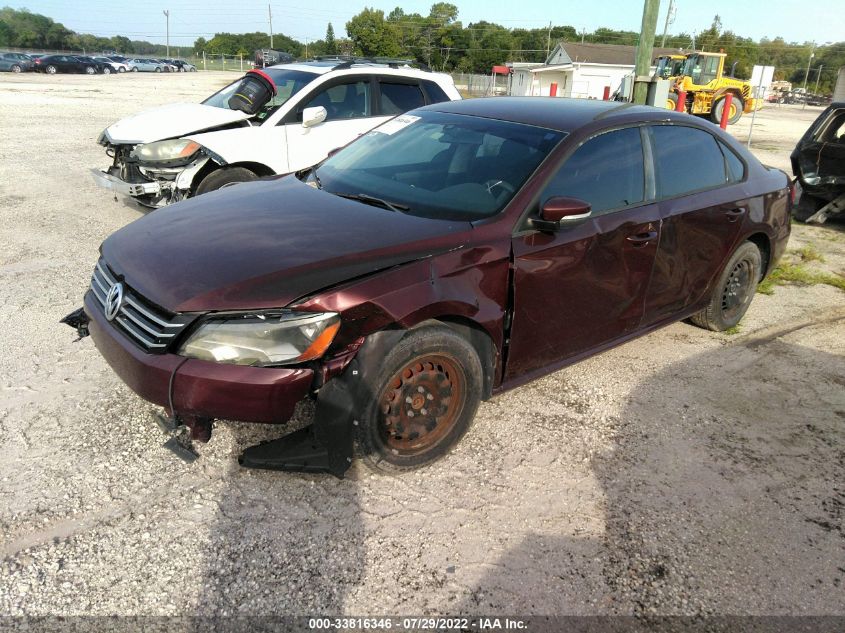 2013 VOLKSWAGEN PASSAT S 1VWAP7A34DC037622