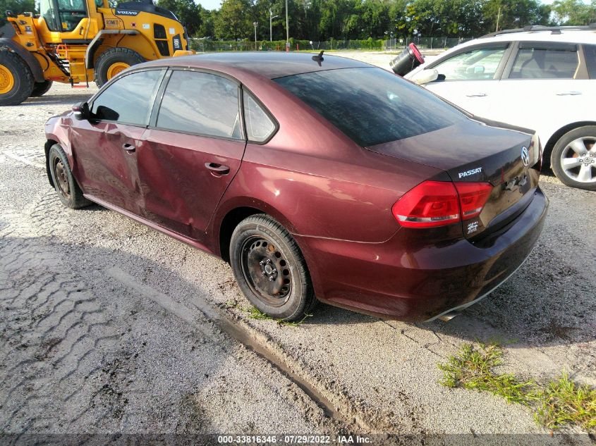2013 VOLKSWAGEN PASSAT S 1VWAP7A34DC037622