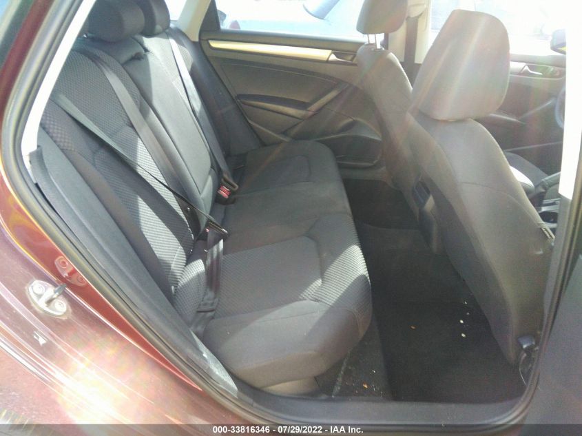 2013 VOLKSWAGEN PASSAT S 1VWAP7A34DC037622