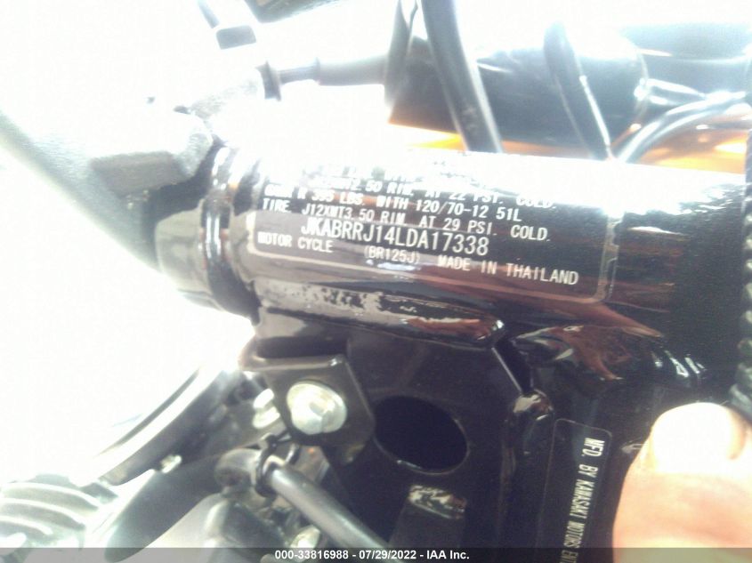 2020 KAWASAKI BR125 J JKABRRJ14LDA17338