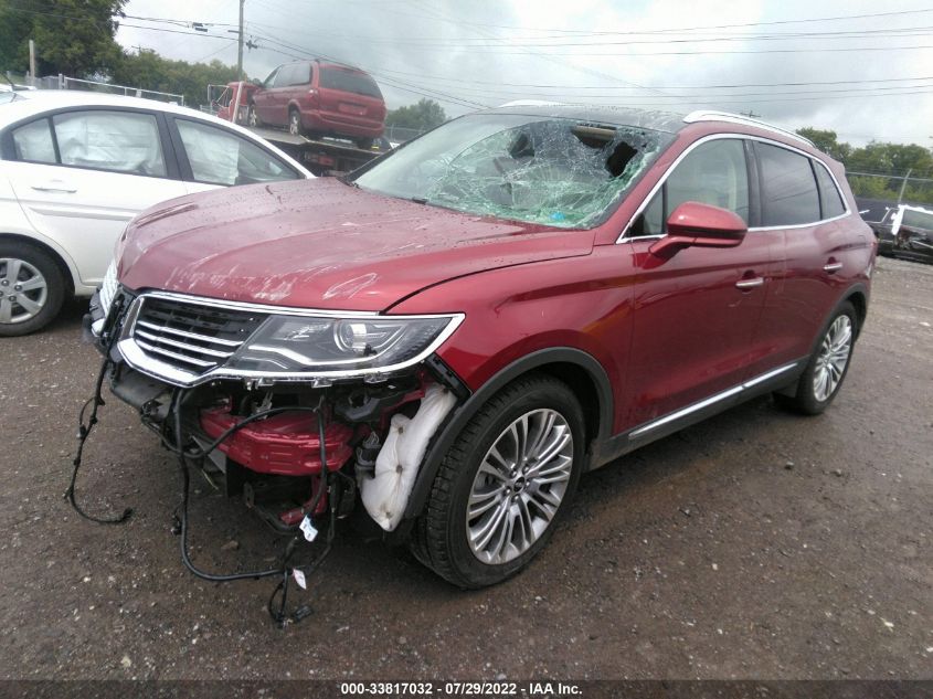2017 LINCOLN MKX RESERVE 2LMPJ6LR1HBL44231