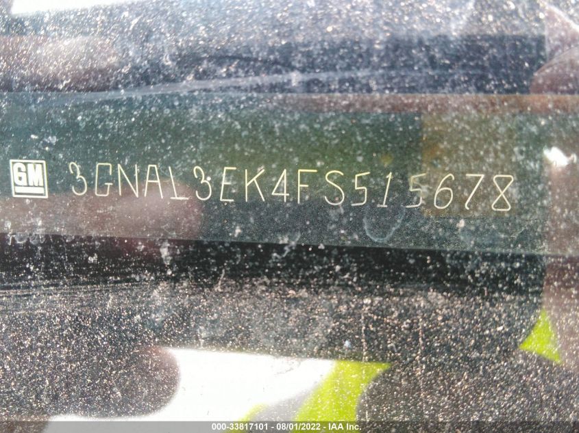 2015 CHEVROLET CAPTIVA SPORT FLEET LT 3GNAL3EK4FS515678