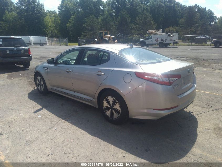 2013 KIA OPTIMA HYBRID LX KNAGM4AD8D5046208