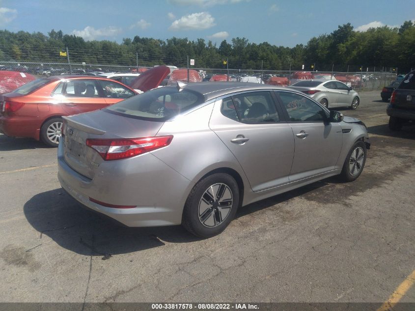 2013 KIA OPTIMA HYBRID LX KNAGM4AD8D5046208