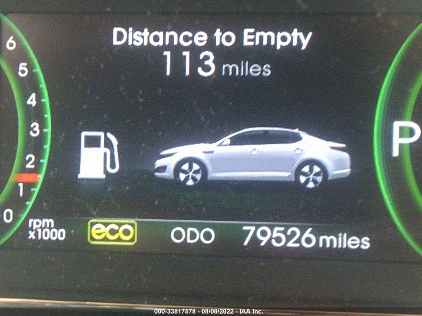 2013 KIA OPTIMA HYBRID LX KNAGM4AD8D5046208