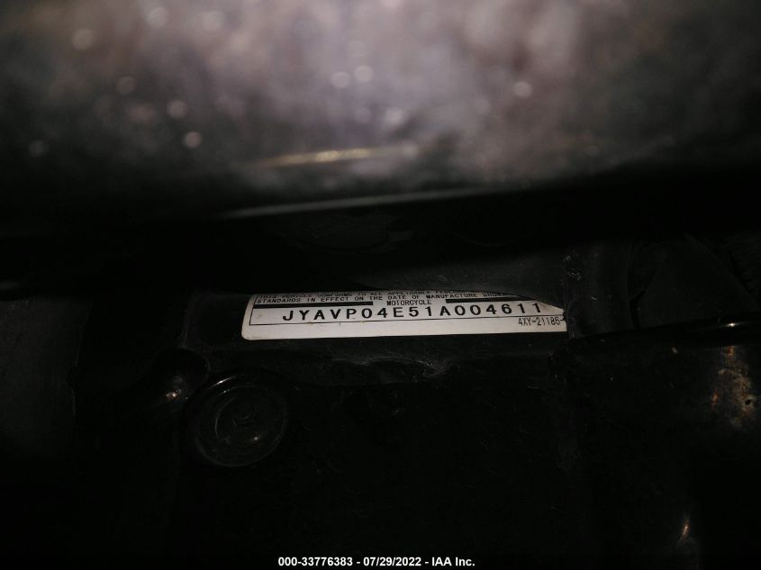 2001 YAMAHA XVZ13 TF JYAVP04E51A004611