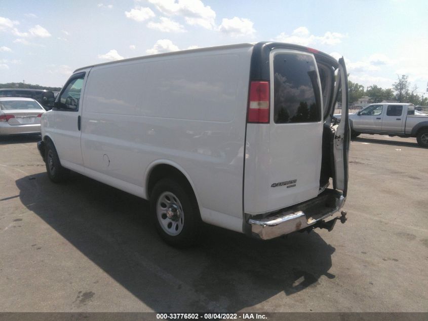2013 CHEVROLET EXPRESS CARGO VAN 1GCSGAF43D1150057