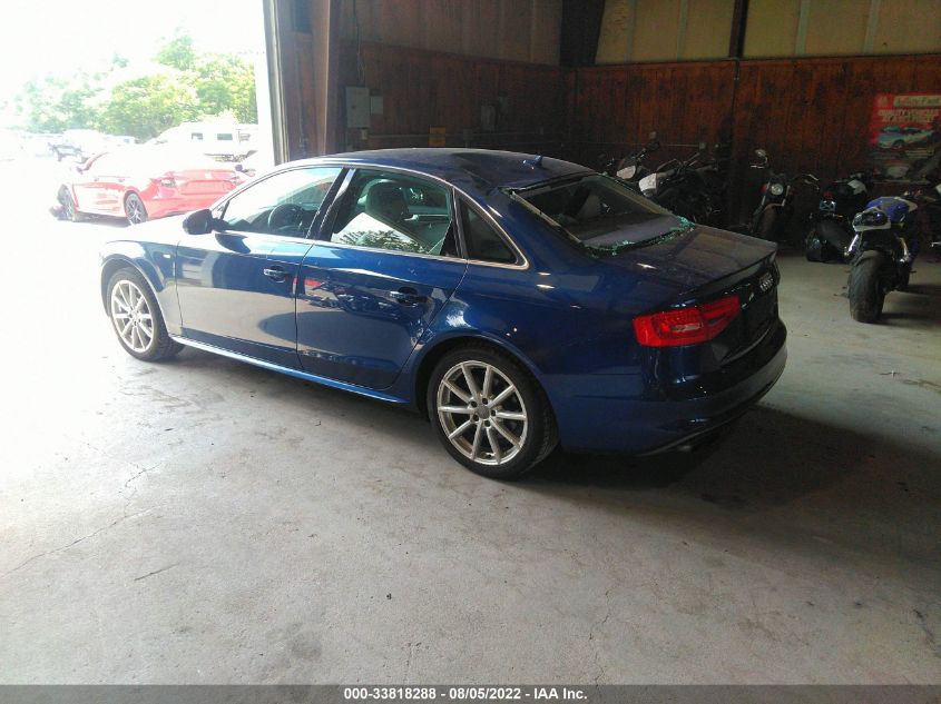 2014 AUDI A4 PREMIUM PLUS WAUFFAFL0EN011135