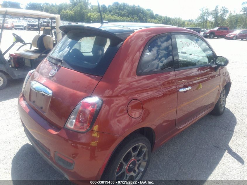 2013 FIAT 500 SPORT CATTIVA 3C3CFFBR3DT754842