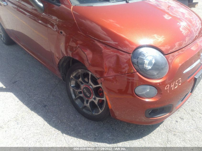 2013 FIAT 500 SPORT CATTIVA 3C3CFFBR3DT754842