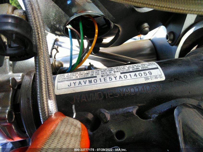2000 YAMAHA XVS65 A JYAVM01E5YA014059