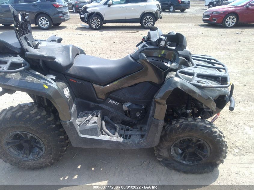 2021 CAN-AM OUTLANDER MAX XT 570 3JBLPAT46MJ000167