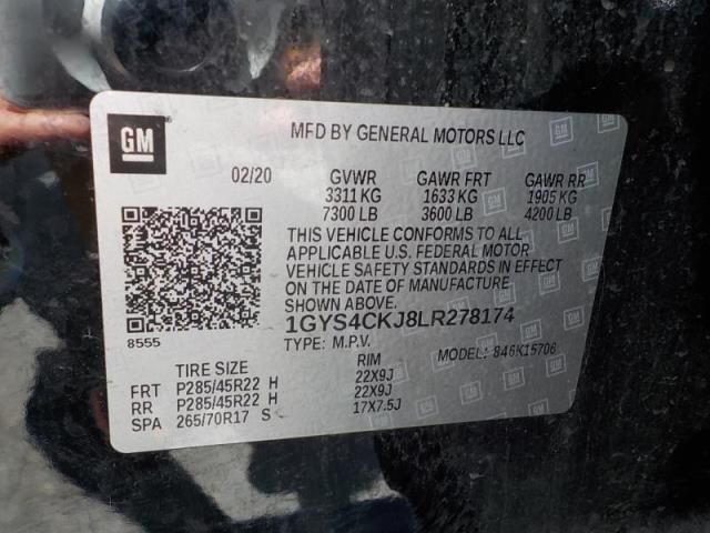 2020 CADILLAC ESCALADE PREMIUM LUXURY 1GYS4CKJ8LR278174