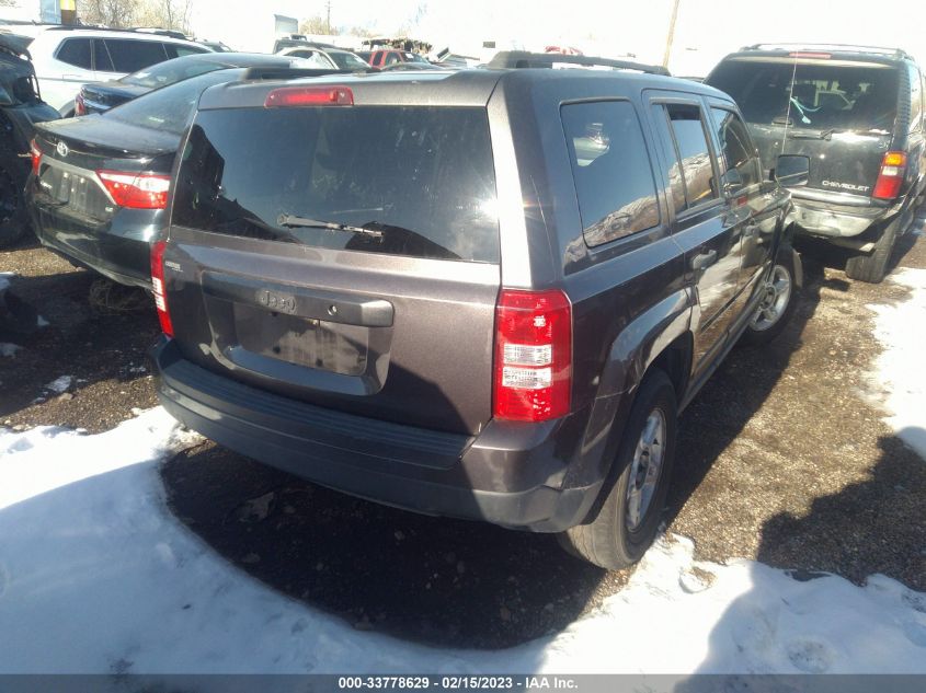 2016 JEEP PATRIOT SPORT - 1C4NJPBAXGD628636