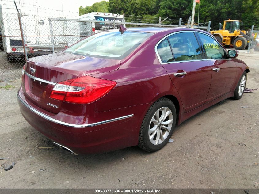 2013 HYUNDAI GENESIS 3.8L KMHGC4DD4DU209830