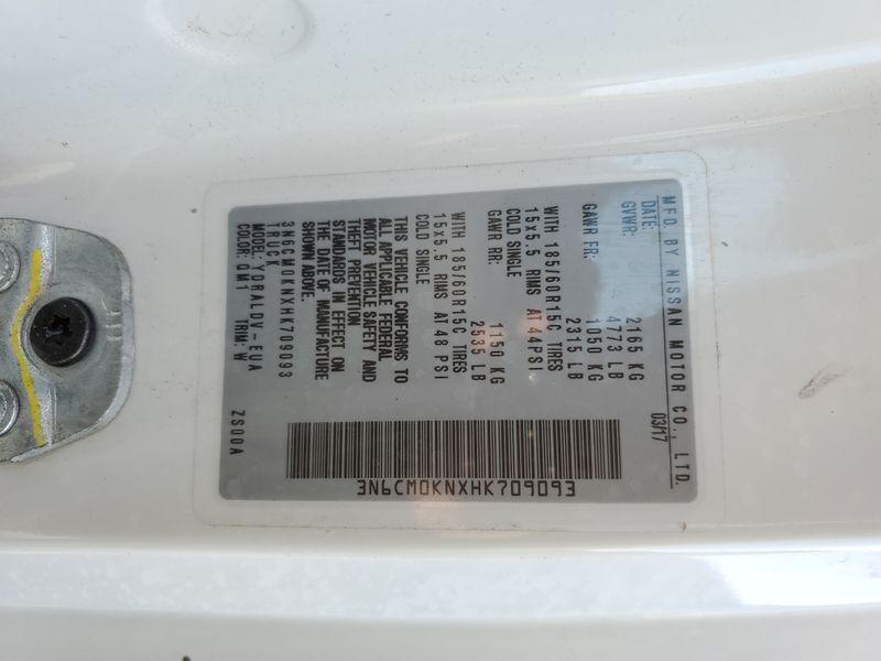 2017 NISSAN NV200 S 3N6CM0KNXHK709093