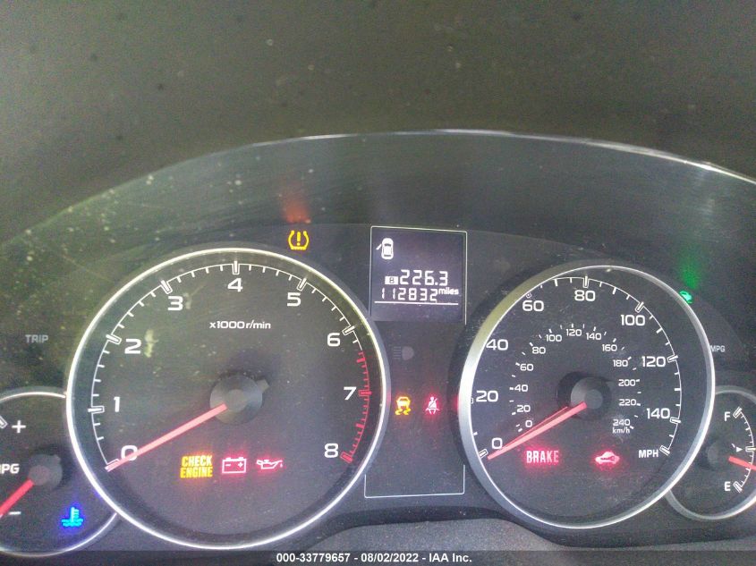 2013 SUBARU LEGACY 2.5I 4S3BMAA61D1036706