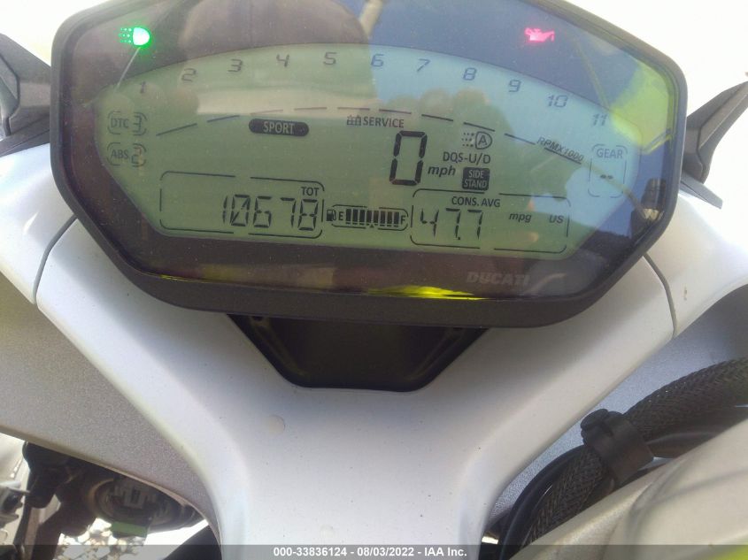 2018 DUCATI SUPERSPORT ZDMVABDS0JB005235
