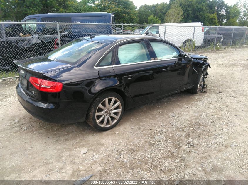 2013 AUDI A4 PREMIUM PLUS WAUFFAFL3DA061954