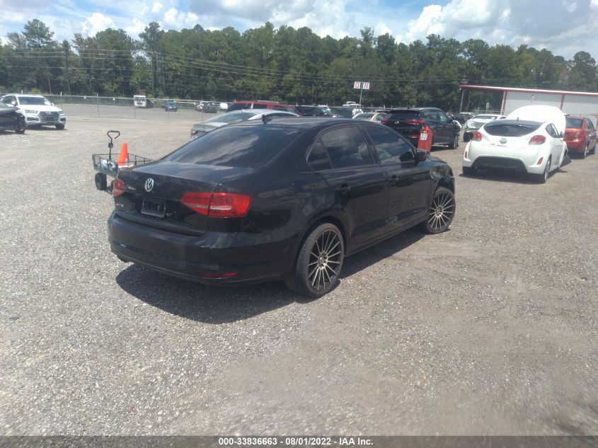 2015 VOLKSWAGEN JETTA SEDAN 2.0L S W/TECHNOLOGY 3VW1K7AJ3FM311763