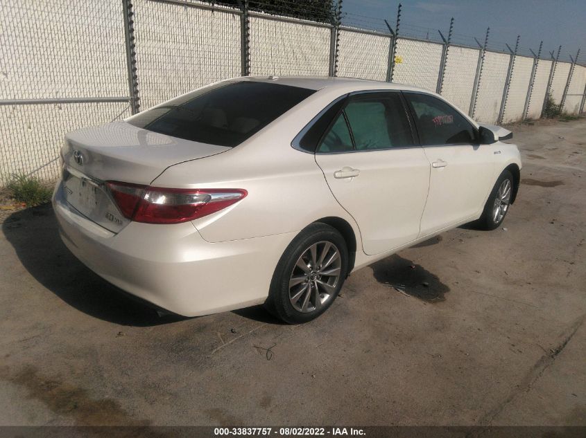 2015 TOYOTA CAMRY HYBRID XLE 4T1BD1FK9FU147460