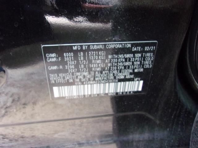 2021 SUBARU ASCENT PREMIUM 4S4WMAED2M3438356