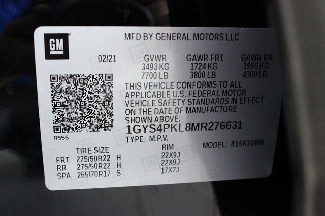 2021 CADILLAC ESCALADE ESV SPORT 1GYS4PKL8MR276631