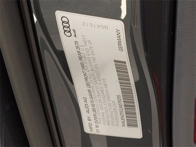 2018 AUDI A5 SPORTBACK PREMIUM PLUS WAUENCF52JA079255