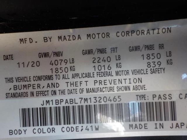 2021 MAZDA MAZDA3 SEDAN SELECT JM1BPABL7M1320465