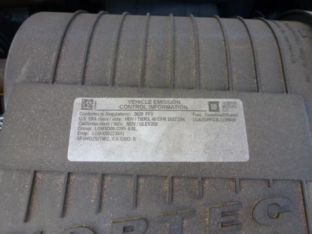 2020 CHEVROLET EXPRESS PASSENGER LT 1GAZGPFG4L1198959