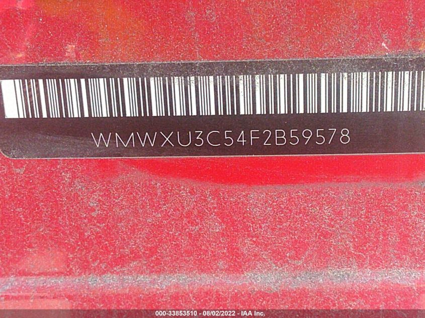 2015 MINI COOPER HARDTOP 4 DOOR S WMWXU3C54F2B59578