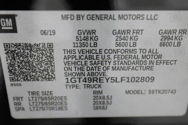 2020 GMC SIERRA 2500HD DENALI 1GT49REY5LF102809