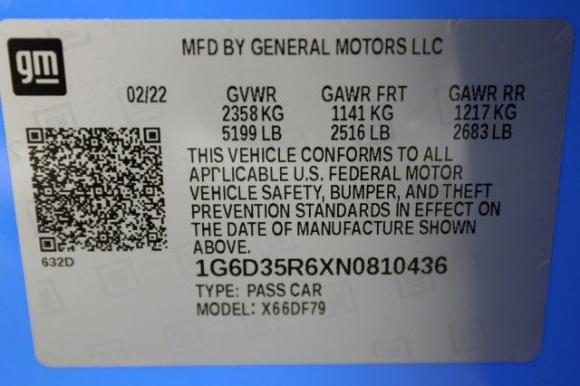2022 CADILLAC CT5-V BLACKWING 1G6D35R6XN0810436