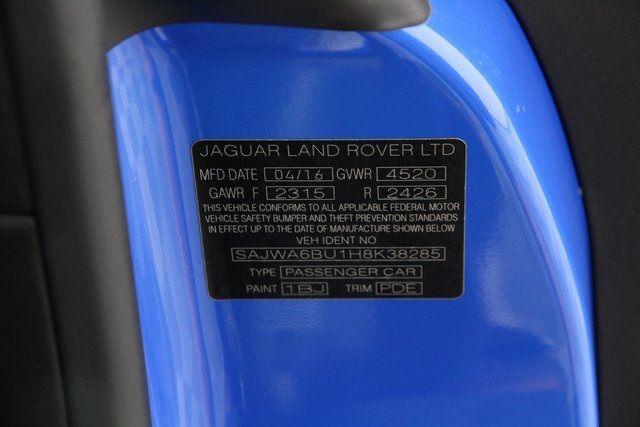 2017 JAGUAR F-TYPE S SAJWA6BU1H8K38285