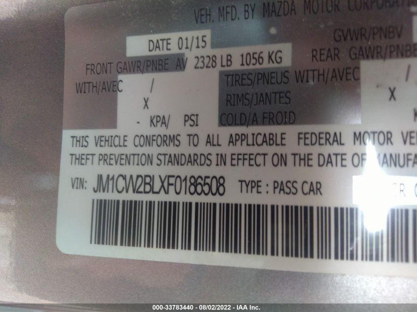 2015 MAZDA MAZDA5 SPORT JM1CW2BLXF0186508