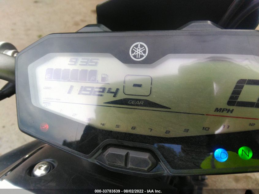 2016 YAMAHA FZ07 JYARM06E0GA006685