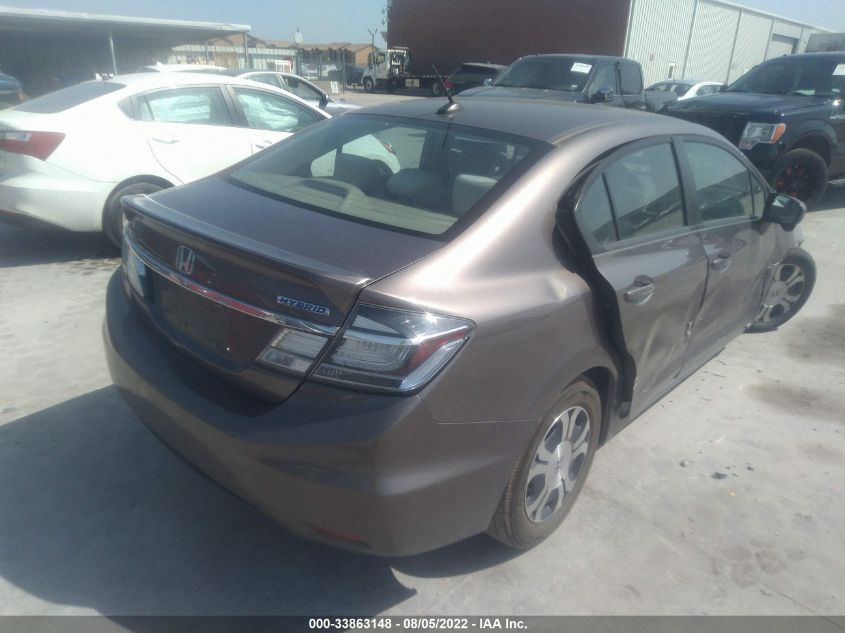 2014 HONDA CIVIC HYBRID 19XFB4F23EE000433