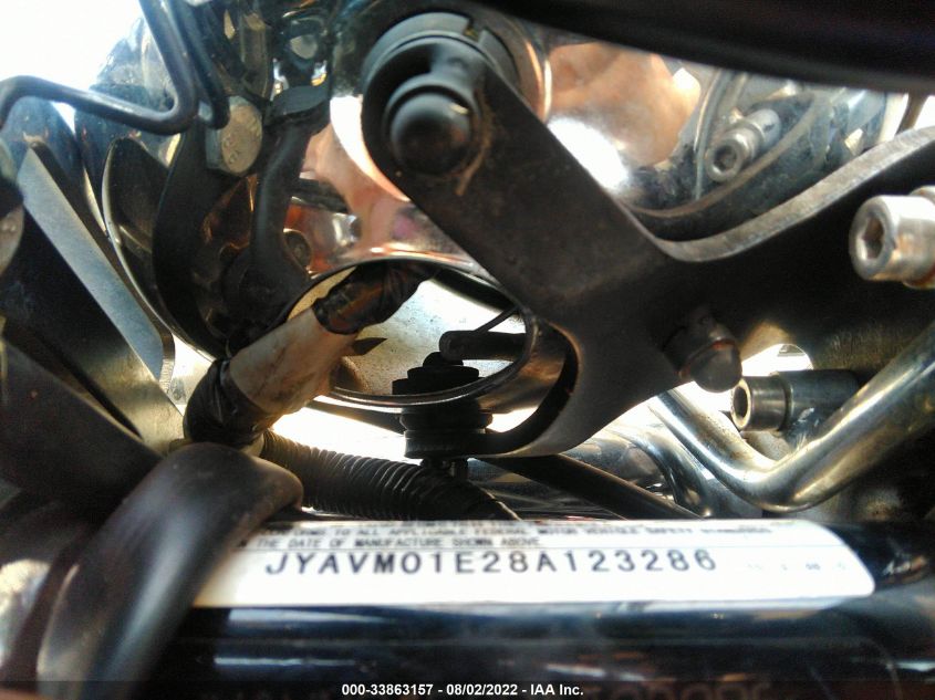 2008 YAMAHA XVS650 A/AT JYAVM01E28A123286