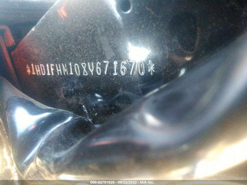 2008 HARLEY-DAVIDSON FLHP POLICE 1HD1FHM108Y671670